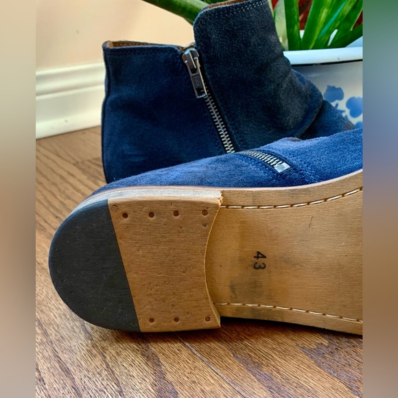 B2 blue suede boots size EU43 - Picture 6 of 16